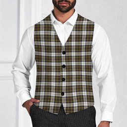 ScotsTee Shop Scottish Burns Battalion Weathered Tartan Waistcoat Sleeveless Suit Vest