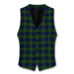 ScotsTee Shop Scottish Dundas Modern Tartan Waistcoat Sleeveless Suit Vest