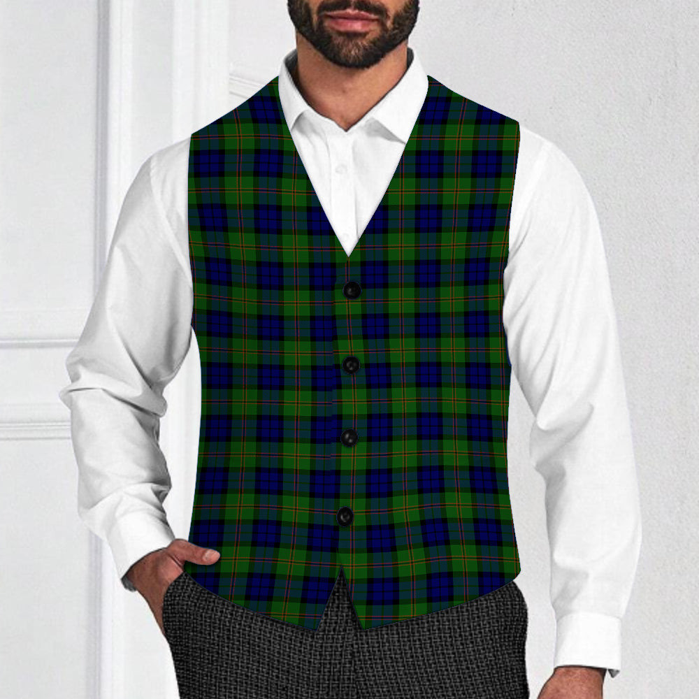 ScotsTee Shop Scottish Dundas Modern Tartan Waistcoat Sleeveless Suit Vest