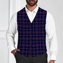 ScotsTee Shop Scottish Fitzgerald Hunting Tartan Waistcoat Sleeveless Suit Vest