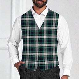 ScotsTee Shop Scottish Forbes Dress Modern Tartan Waistcoat Sleeveless Suit Vest