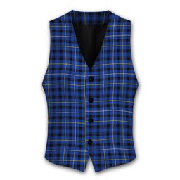 ScotsTee Shop Scottish Fleming Modern Tartan Waistcoat Sleeveless Suit Vest