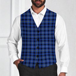 ScotsTee Shop Scottish Fleming Modern Tartan Waistcoat Sleeveless Suit Vest