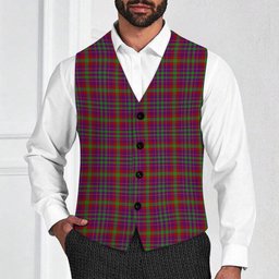 ScotsTee Shop Scottish Fiddes Corrected Tartan Waistcoat Sleeveless Suit Vest
