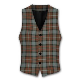 ScotsTee Shop Scottish Ferguson Weathered Tartan Waistcoat Sleeveless Suit Vest
