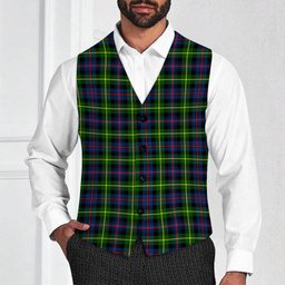 ScotsTee Shop Scottish Farquharson Modern Tartan Waistcoat Sleeveless Suit Vest