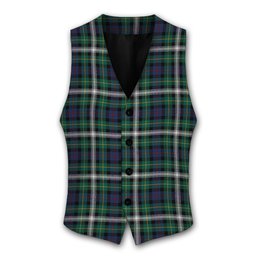 ScotsTee Shop Scottish Farquharson Dress Modern Tartan Waistcoat Sleeveless Suit Vest