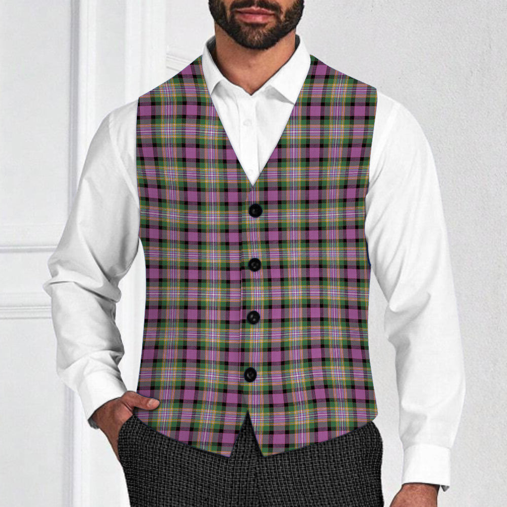 ScotsTee Shop Scottish Dundee Pink Variation Ancient Clan Tartan Waistcoat Sleeveless Suit Vest