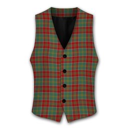 ScotsTee Shop Scottish Donald of Kingsburgh Tartan Waistcoat Sleeveless Suit Vest