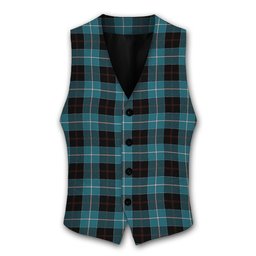 ScotsTee Shop Scottish Dunlop Ancient Tartan Waistcoat Sleeveless Suit Vest