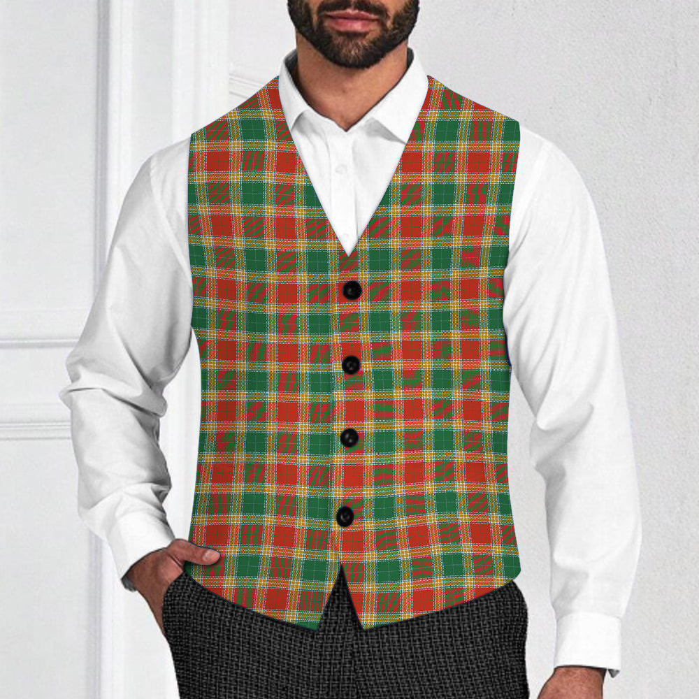 ScotsTee Shop Scottish Gibson Ancient Tartan Waistcoat Sleeveless Suit Vest