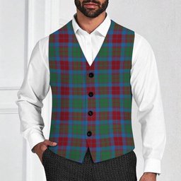 ScotsTee Shop Scottish Fraser of Altyre Ancient Tartan Waistcoat Sleeveless Suit Vest
