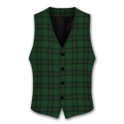 ScotsTee Shop Scottish Forbes 1842 Tartan Waistcoat Sleeveless Suit Vest