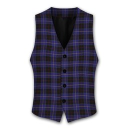 ScotsTee Shop Scottish Dunlop Tartan Waistcoat Sleeveless Suit Vest