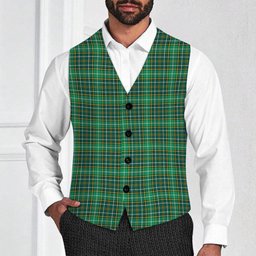 ScotsTee Shop Scottish Forrester Hunting Modern Tartan Waistcoat Sleeveless Suit Vest