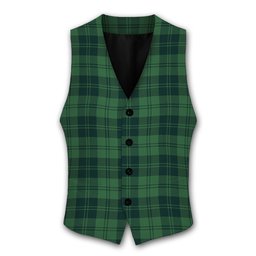 ScotsTee Shop Scottish Erskine Hunting Modern Tartan Waistcoat Sleeveless Suit Vest
