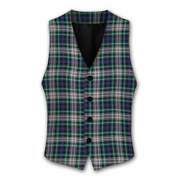 ScotsTee Shop Scottish Davidson of Tulloch Dress Modern Tartan Waistcoat Sleeveless Suit Vest