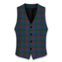 ScotsTee Shop Scottish Ferguson 1819 Tartan Waistcoat Sleeveless Suit Vest