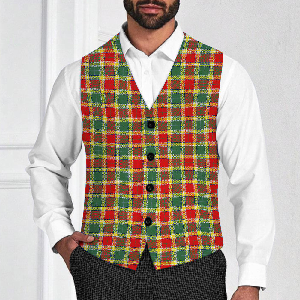 ScotsTee Shop Scottish Gibsone Modern Tartan Waistcoat Sleeveless Suit Vest