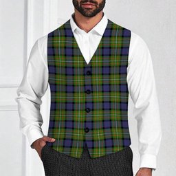 ScotsTee Shop Scottish Ferguson Modern Tartan Waistcoat Sleeveless Suit Vest