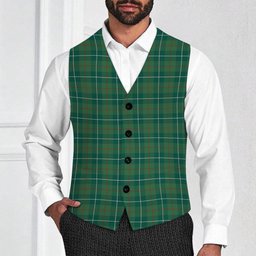 ScotsTee Shop Scottish Galloway Hunting Modern Tartan Waistcoat Sleeveless Suit Vest