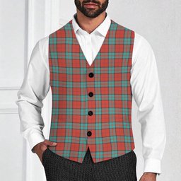ScotsTee Shop Scottish Dunbar Ancient Tartan Waistcoat Sleeveless Suit Vest