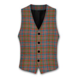 ScotsTee Shop Scottish Donald of Boisdale Ancient Tartan Waistcoat Sleeveless Suit Vest