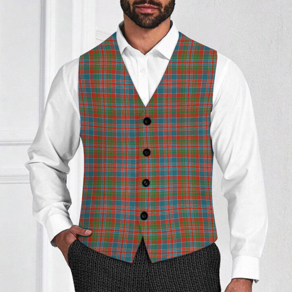 ScotsTee Shop Scottish Donald of Boisdale Ancient Tartan Waistcoat Sleeveless Suit Vest