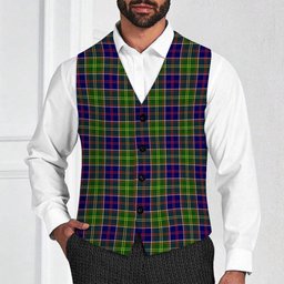 ScotsTee Shop Scottish Dalrymple Tartan Waistcoat Sleeveless Suit Vest