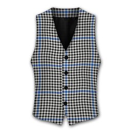 ScotsTee Shop Scottish Gladstone Modern Tartan Waistcoat Sleeveless Suit Vest