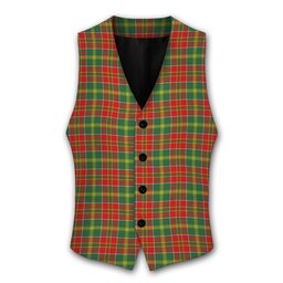 ScotsTee Shop Scottish Donald of Kingsburgh Modern Tartan Waistcoat Sleeveless Suit Vest