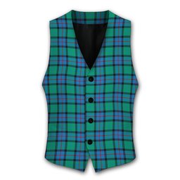 ScotsTee Shop Scottish Flower Of Scotland SC Tartan Waistcoat Sleeveless Suit Vest