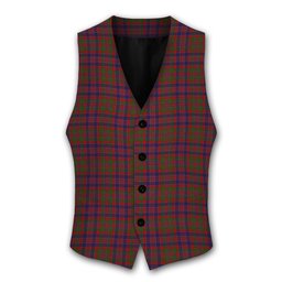 ScotsTee Shop Scottish Donald of Boisdale Tartan Waistcoat Sleeveless Suit Vest
