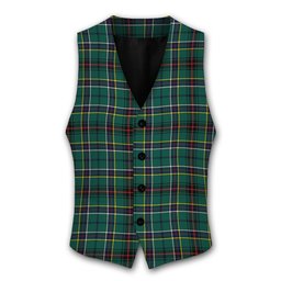 ScotsTee Shop Scottish Duncan of Sketraw Modern Tartan Waistcoat Sleeveless Suit Vest