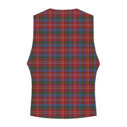 ScotsTee Shop Scottish Fitzgerald Red Tartan Waistcoat Sleeveless Suit Vest