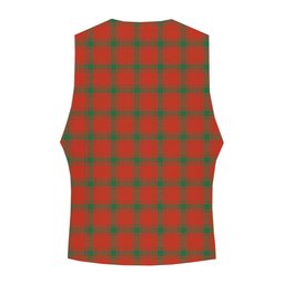 ScotsTee Shop Scottish Donald of the Isles Red Ancient Tartan Waistcoat Sleeveless Suit Vest
