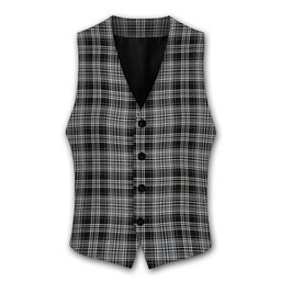 ScotsTee Shop Scottish Drummond Grey Modern Tartan Waistcoat Sleeveless Suit Vest