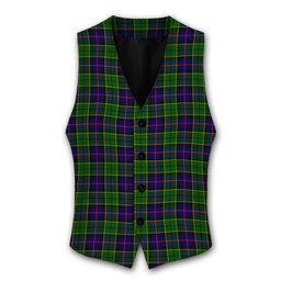 ScotsTee Shop Scottish Forsyth Modern Tartan Waistcoat Sleeveless Suit Vest