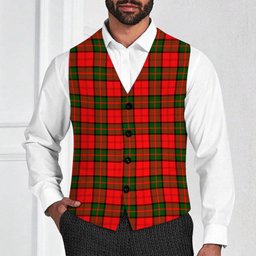 ScotsTee Shop Scottish Dunbar Modern Tartan Waistcoat Sleeveless Suit Vest