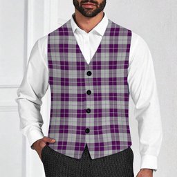 ScotsTee Shop Scottish Dunlop Dress Tartan Waistcoat Sleeveless Suit Vest