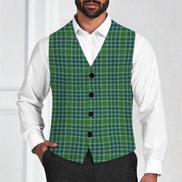 ScotsTee Shop Scottish Donald Lord of the Isles Hunting Ancient Tartan Waistcoat Sleeveless Suit Vest