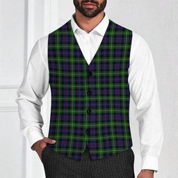 ScotsTee Shop Scottish Farquharson Tartan Waistcoat Sleeveless Suit Vest