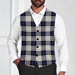 ScotsTee Shop Scottish Ferguson Dress Tartan Waistcoat Sleeveless Suit Vest