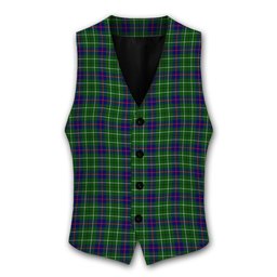 ScotsTee Shop Scottish Duncan Modern Tartan Waistcoat Sleeveless Suit Vest