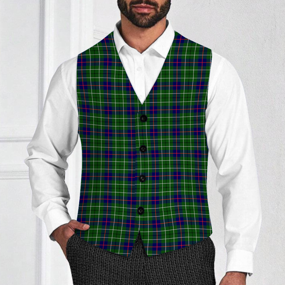ScotsTee Shop Scottish Duncan Modern Tartan Waistcoat Sleeveless Suit Vest