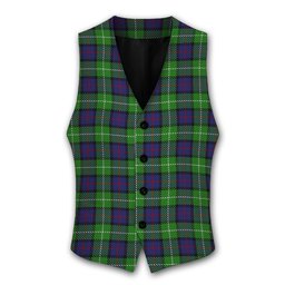 ScotsTee Shop Scottish Davidson of Tulloch Tartan Waistcoat Sleeveless Suit Vest