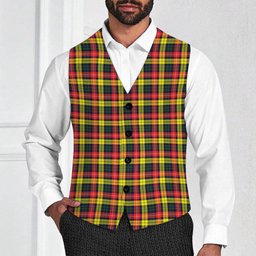 ScotsTee Shop Scottish Dewar Tartan Waistcoat Sleeveless Suit Vest