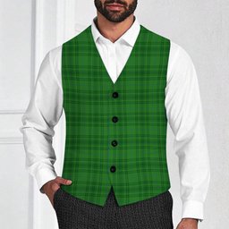 ScotsTee Shop Scottish Gates Hunting Tartan Waistcoat Sleeveless Suit Vest