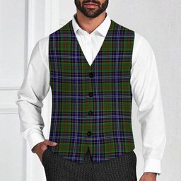 ScotsTee Shop Scottish Drennan Tartan Waistcoat Sleeveless Suit Vest