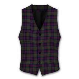ScotsTee Shop Scottish Donald of Clan Ranald Tartan Waistcoat Sleeveless Suit Vest